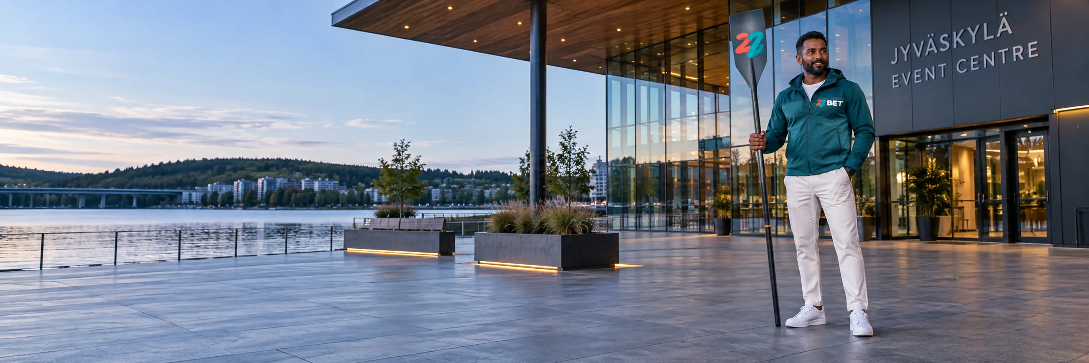 22BET visitor at a Finnish event venue