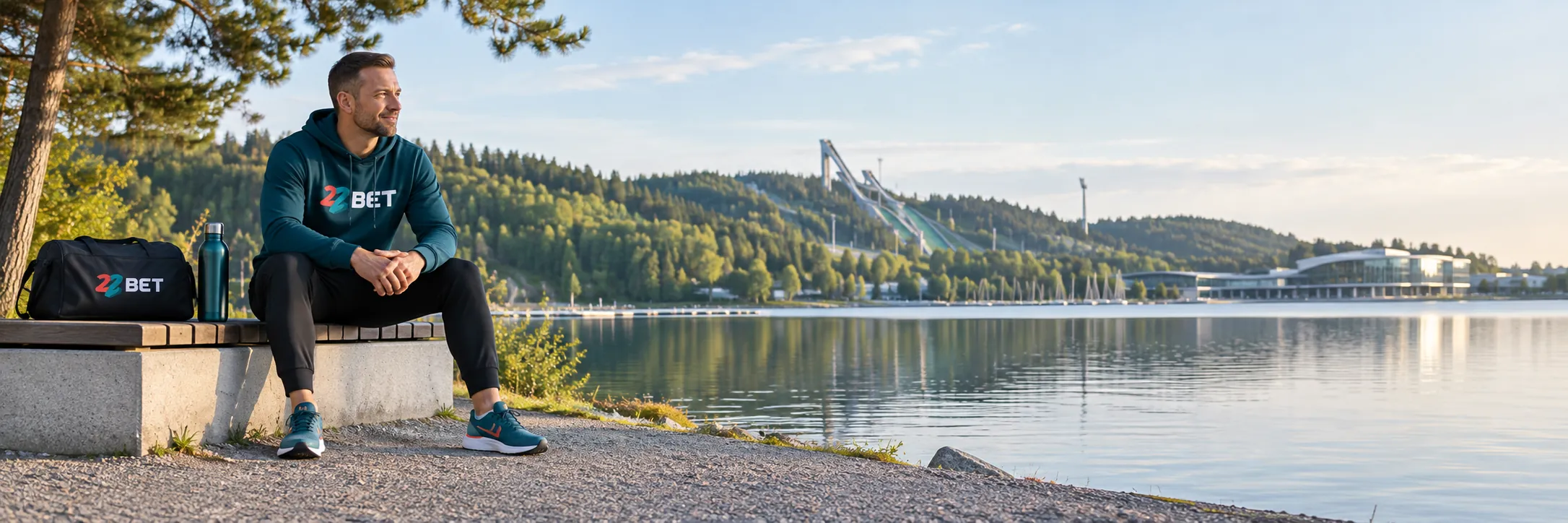 22BET calm adult taking a break outside, phone put away in Finland