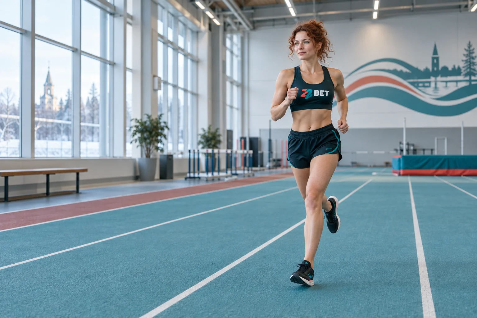 22BET runner in sports kit in Finland